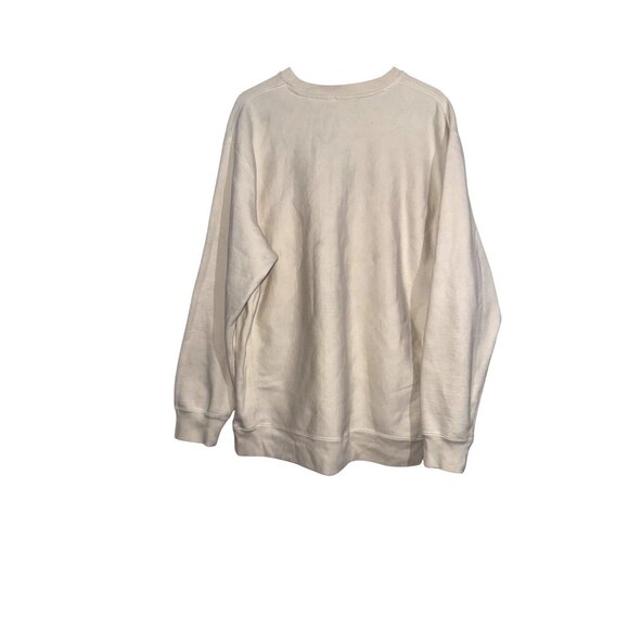 Pug Mom White Sweatshirt 2XL Independent Trading Company Cotton Blend Crewneck M - Picture 7 of 7